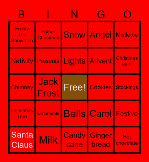 Christmas Bingo Card