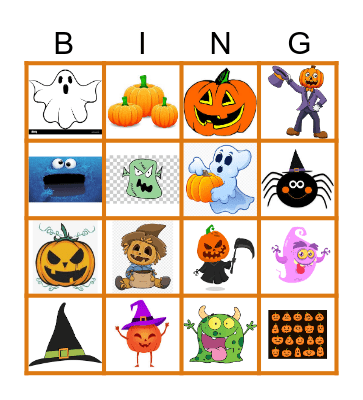 Halloween Bingo Card