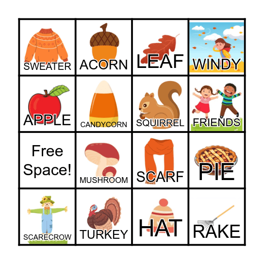 FALL BINGO Card