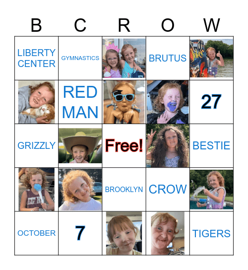 BROOKLYNS BIRTHDAY Bingo Card