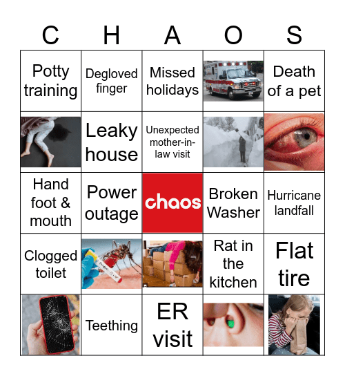 Military Spouse Bingo Card