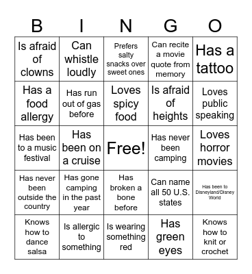 AccuRise Bingo Card