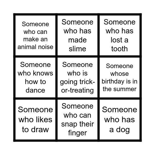 BINGO Card