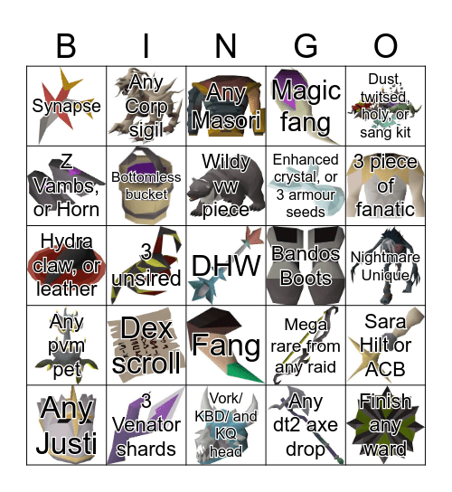 Bingo Board Bingo Card