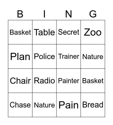 Fake Friends in French Bingo Card