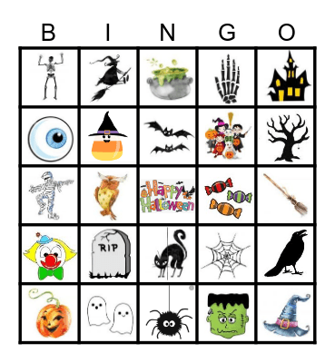 Halloween Bingo Card