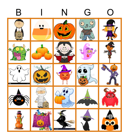 Halloween Bingo Card