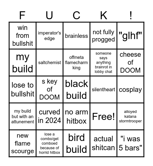 Deepwoken Chimes 10/21/24 - 10/25/24 Bingo Card