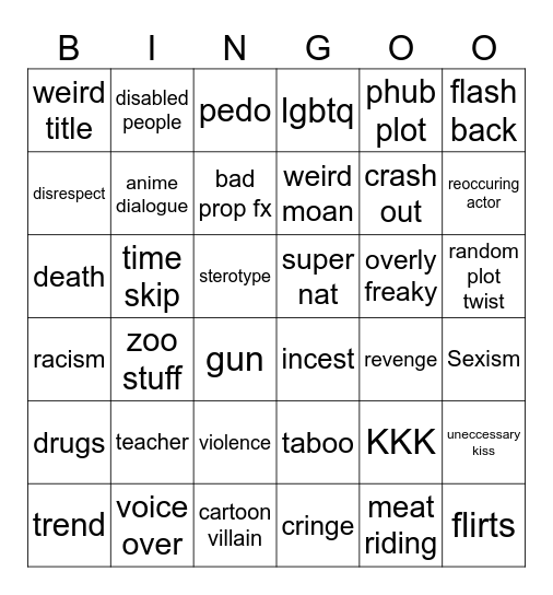 what Bingo Card