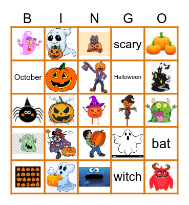 Halloween Bingo Card