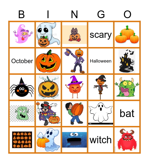 Halloween Bingo Card