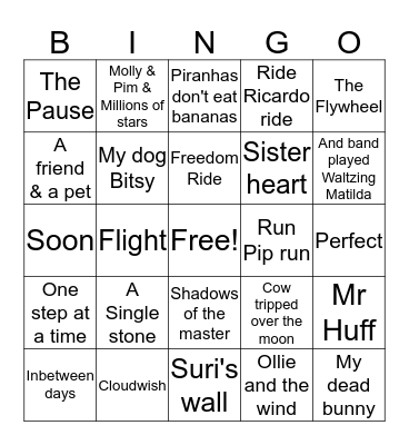 BOOK WEEK Bingo Card