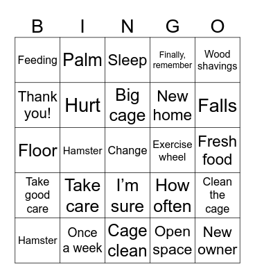 Revision Bingo Card