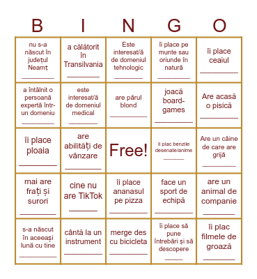 Youth training Bingo Card