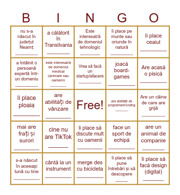 Youth training Bingo Card