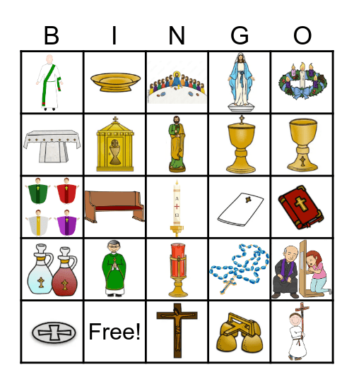 Catholic Bingo Card