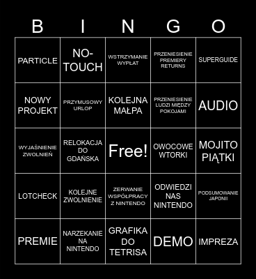 Spotkanie 24.10 Bingo Card