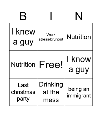 H Scvs Briefing 2024 Bingo Card