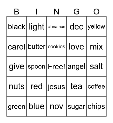 BAYKERY BINGO Card