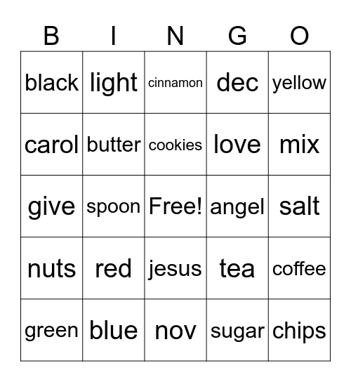 BAYKERY BINGO Card