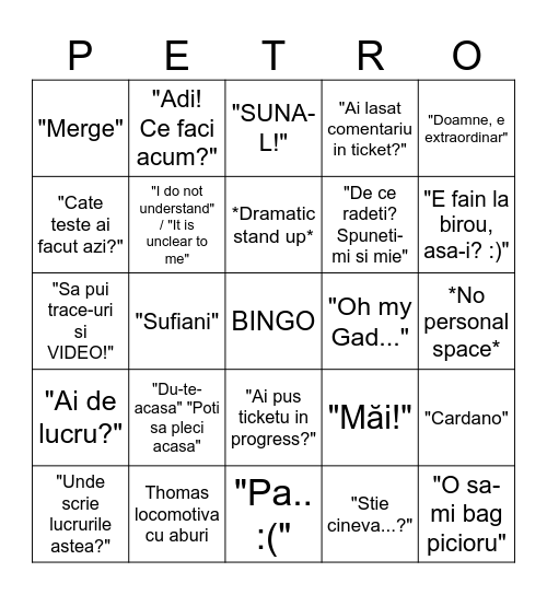 Winner automates the tests Bingo Card