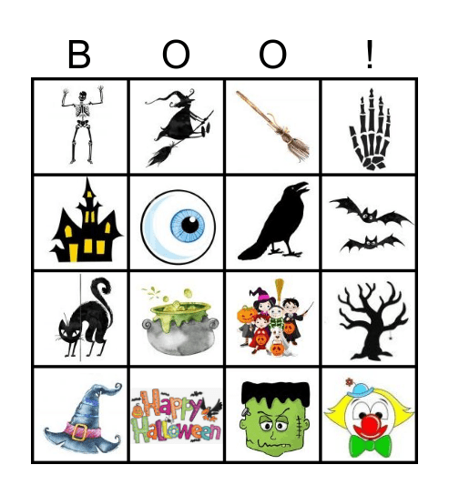 Halloween Bingo Card