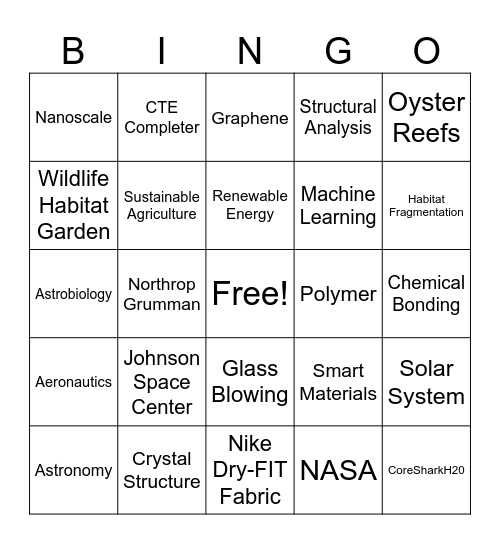 STEM Bingo! Bingo Card