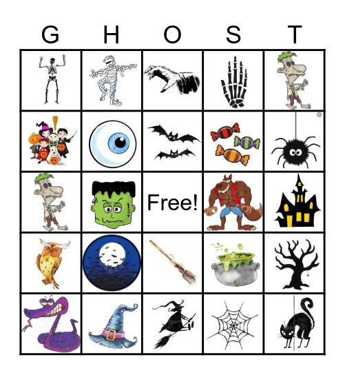 Haunted BINGO Card