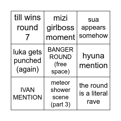 alnst round 7 i hope ivan lives Bingo Card
