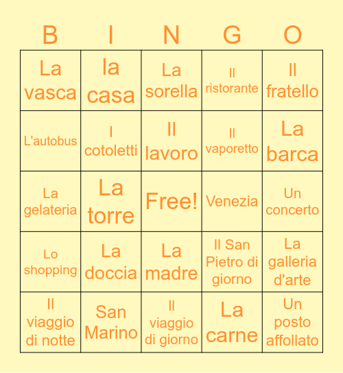 ⚝ Celebrativo Bingo ⚝ Bingo Card