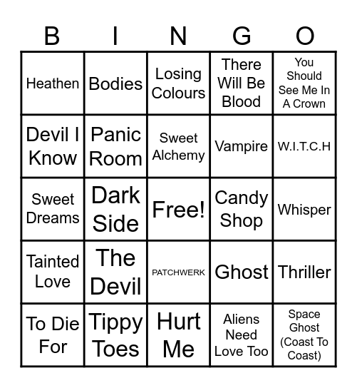 Swing Devil's WCS Halloween Bingo Card