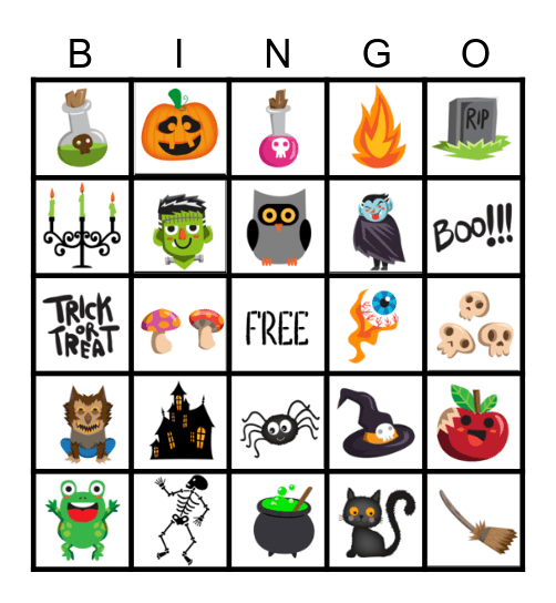 Halloween Bingo Card