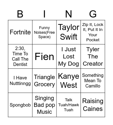 Adobe Photoshop Bingo Card