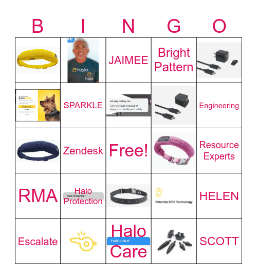 HALO BINGO Card