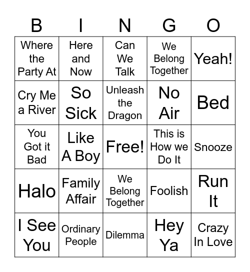 Bri & Quent Bday Bingo Card