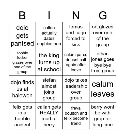 DMA BINGO Card