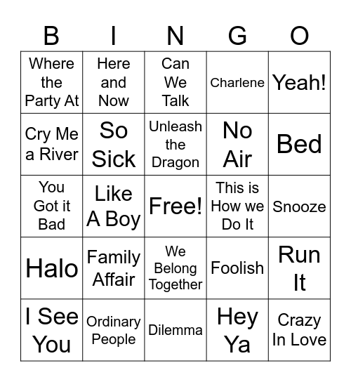 Bri & Quent Bday Bingo Card