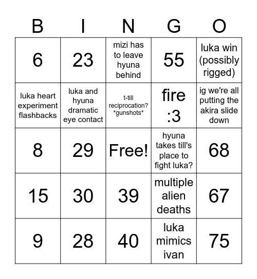 ROUND 7 Bingo Card