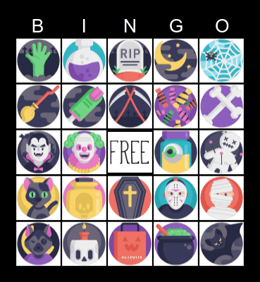 nanopay Halloween Bingo Card