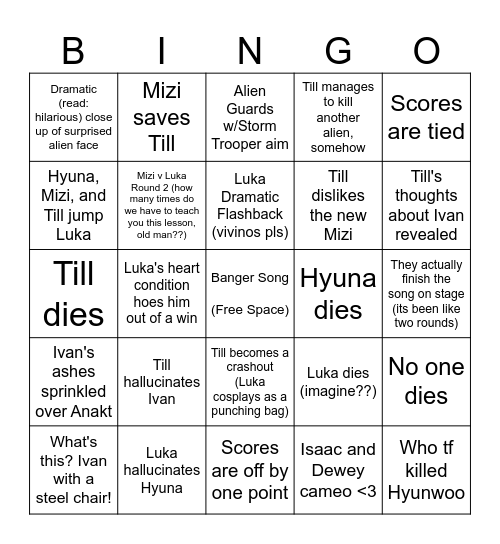 ALNST R7 Bingo Card