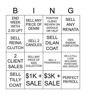 CULT GAIA SOHO BINGO Card