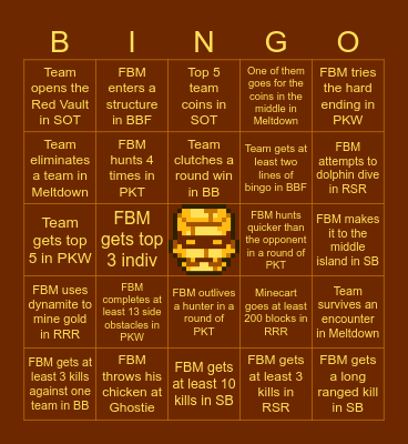 FBM MCC Haunted Hoedown Bingo Card
