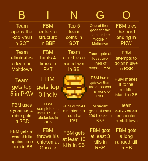 FBM MCC Haunted Hoedown Bingo Card