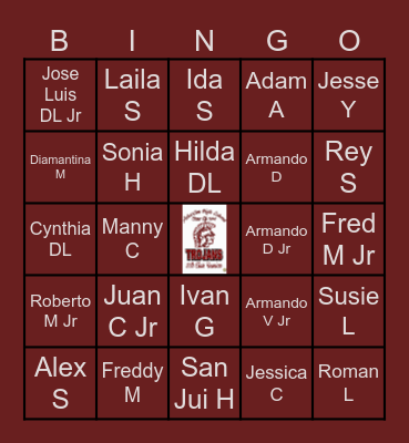 50th CLASS REUNION -1974 Bingo Card