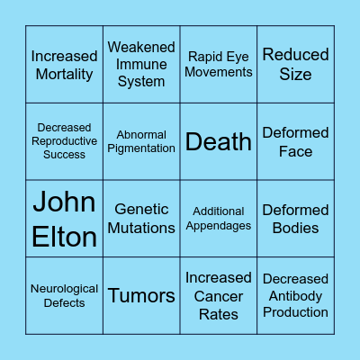 Radiation Bingo Card