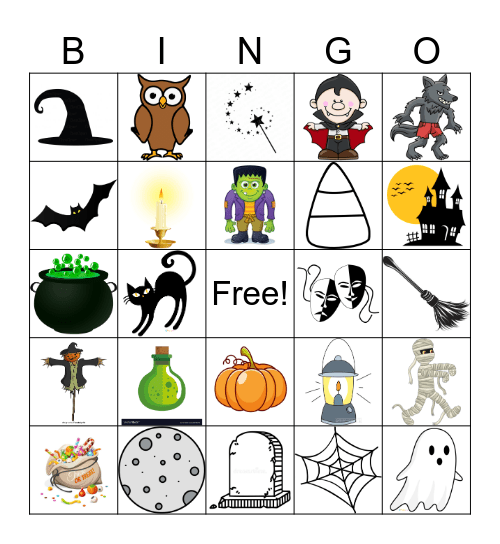 Spooky Bingo Card