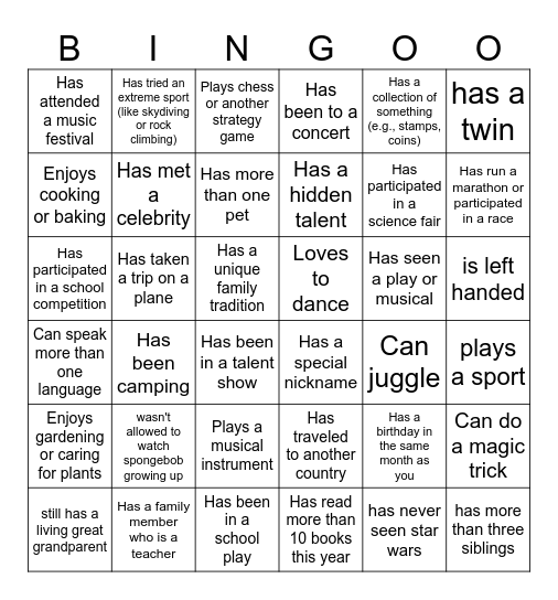 Mrs. Christmas' Classroom Bingoo Bingo Card