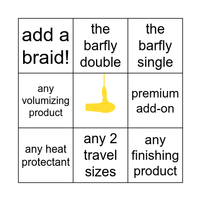 Buttercup Sales Bingo Card