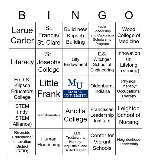 Best Ever Gala Bingo Card