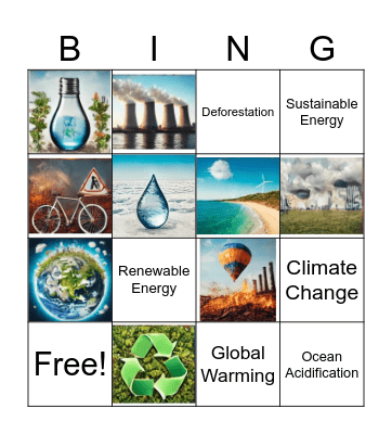 GLOBAL WARMING Bingo Card